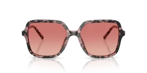 Dolce & Gabbana DG4539 3476A5 แว่นกันแดดทรงเหลี่ยมสีฮาวานาชมพู เลนส์ไล่ระดับ สำหรับผู้หญิง