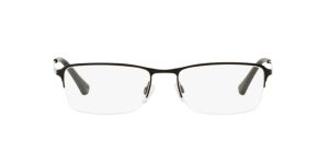 Emporio Armani EA1044TD 3127 แว่นสายตาทรงสี่เหลี่ยมผืนผ้ากรอบไทเทเนียม สีดำด้าน สำหรับผู้ชาย