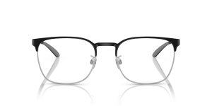Emporio Armani EA1135D 3051 แว่นสายตากรอบโลหะดำด้านตัดเงินด้านทรงหมอน สำหรับผู้ชาย