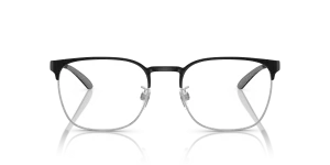 Emporio Armani EA1135D 3051 แว่นสายตากรอบโลหะดำด้านตัดเงินด้านทรงหมอน สำหรับผู้ชาย
