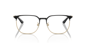 Emporio Armani EA1158D 3002 แว่นสายตาทรงแฟนทอสโลหะสีทองซีดด้าน-ดำ สำหรับผู้ชาย