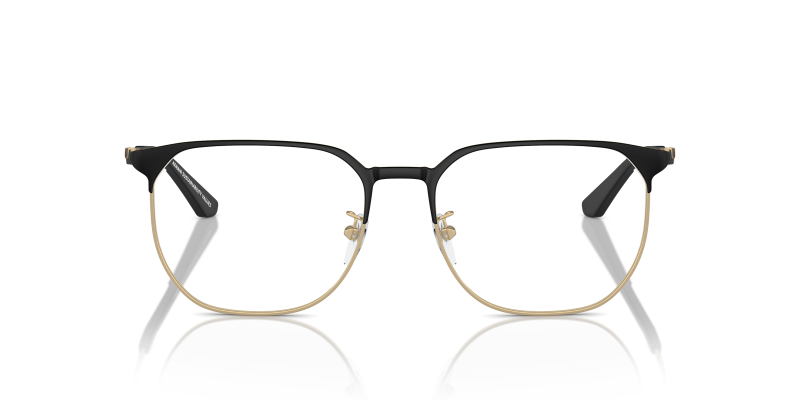 Emporio Armani Optic EA1158D 3002 Matte Pale Gold Black Emporio Armani EA1158D 3002 แว่นสายตาทรงแฟนทอสโลหะสีทองซีดด้าน-ดำ สำหรับผู้ชาย