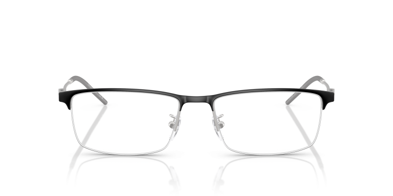 Emporio Armani Optic EA1168D 3061 Matte Black Silver Emporio Armani EA1168D 3061 แว่นสายตาโลหะครึ่งขอบสีดำด้านเงิน สำหรับผู้ชาย
