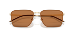 Emporio Armani Sun EA2172D 301373 Shiny Pale Gold Brown Emporio Armani EA2172D 301373 close-up ด้านหน้า