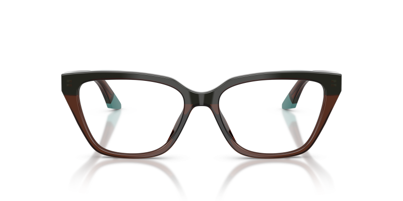 Emporio Armani EA3270U 6318 แว่นสายตาทรงตาแมว สีน้ำตาลใส-เขียวเทียล สำหรับผู้หญิง