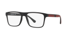 Emporio Armani Sun EA4115F 50421W Matte Black Clear Emporio Armani EA4115F 50421W close-up ด้านหน้า