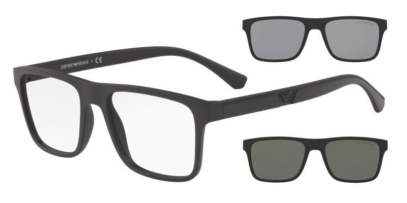 แว่นกันแดด Emporio Armani EA4115F 58011W Matte Black Clear แว่นกันแดด Emporio Armani EA4115F 58011W Matte Black Clear