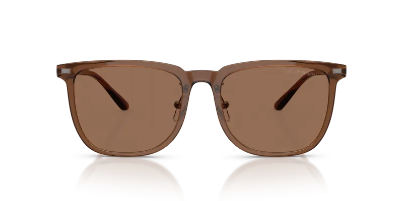 Emporio Armani EA4255D 628273 แว่นกันแดดสีน้ำตาลโปร่งใสประกาย สำหรับทุกเพศ