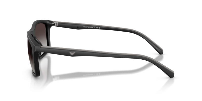 แว่นกันแดด Emporio Armani EA4257U 50018G มุมข้าง ขาแว่นรับเบอร์โทนกันเมทัลด้าน