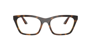 Emporio Armani EA4274BU 50261W แว่นกันแดดทรงตาแมวสีฮาวานาประกาย เลนส์ใส สำหรับผู้หญิง