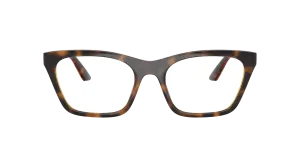 Emporio Armani EA4274BU 50261W แว่นกันแดดทรงตาแมวสีฮาวานาประกาย เลนส์ใส สำหรับผู้หญิง