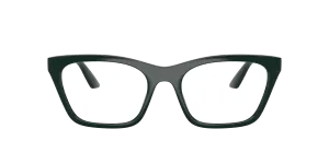 Emporio Armani EA4274BU 63801W แว่นกันแดดทรงตาแมวสีเขียวเข้มประกายประดับคริสตัล สำหรับผู้หญิง