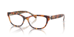 Coach Optic HC6250U 5857 Amber Tortoise Orange Floral Coach HC6250U 5857 มุมเอียง 3/4