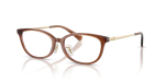Coach Optic HC6295D 5888 Transparent Brown Coach HC6295D 5888 มุมเอียง 3/4