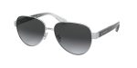 แว่นกันแดด Coach HC7111 9001T3 Silver Dark Grey Gradient Polarized แว่นกันแดด Coach HC7111 9001T3 Silver Dark Grey Gradient Polarized
