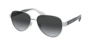 แว่นกันแดด Coach HC7111 9001T3 Silver Dark Grey Gradient Polarized