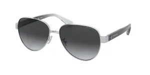 แว่นกันแดด Coach HC7111 9001T3 Silver Dark Grey Gradient Polarized