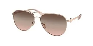 แว่นกันแดด Coach HC7128 9331U8 Shiny Rose Gold Brown Pink Gradient