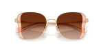 Coach Sun HC7188 900574 Champagne Gold Brown Gradient Coach HC7188 900574 close-up ด้านหน้า