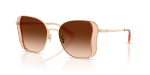 Coach Sun HC7188 900574 Champagne Gold Brown Gradient Coach HC7188 900574 มุมเอียง 3/4