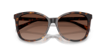 Coach Sun HC8271U 5120T5 Dark Tortoise Dark Brown Gradient Polarized Coach HC8271U 5120T5 close-up ด้านหน้า