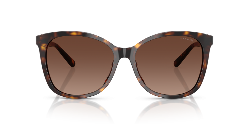 Coach Sun HC8271U 5120T5 Dark Tortoise Dark Brown Gradient Polarized Coach HC8271U 5120T5 แว่นกันแดดลายเต่าเข้มเลนส์น้ำตาลโพลาไรซ์ สำหรับผู้หญิง