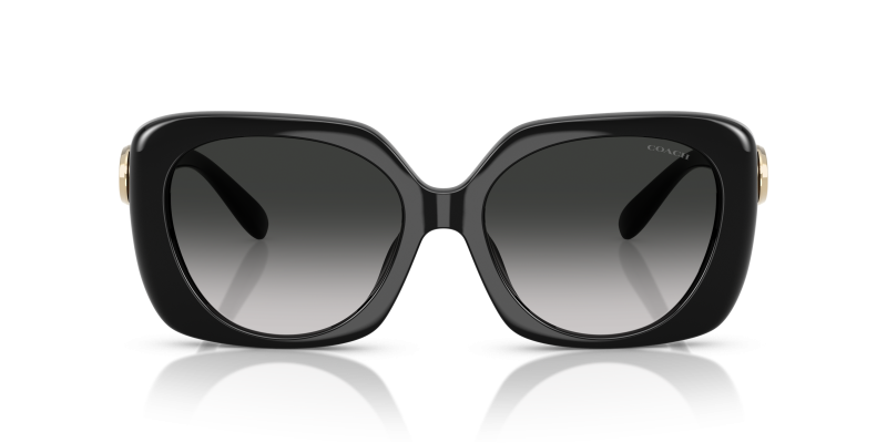 Coach Sun HC8422U 50023C Black Grey Gradient Coach HC8422U 50023C แว่นกันแดดทรงเหลี่ยมกรอบดำเลนส์ไล่ระดับสีเทา สำหรับผู้หญิง