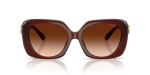 Coach Sun HC8422U 584174 Milky Hazelnut Brown Gradient Coach HC8422U 584174 แว่นกันแดดสีฮาเซลนัทมิลกี้ เลนส์ไล่ระดับน้ำตาล สำหรับผู้หญิง