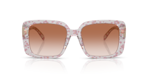 Coach Sun HC8424U 595313 Transparent Pink Floral Pink Gradient