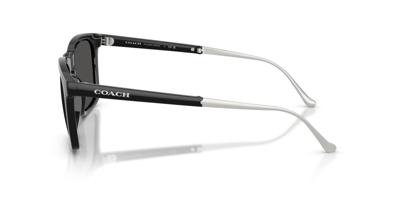 แว่นกันแดด Coach HC8455 500287 มุมข้าง ขาแว่นพับได้พร้อมป้ายโลโก้ Coach