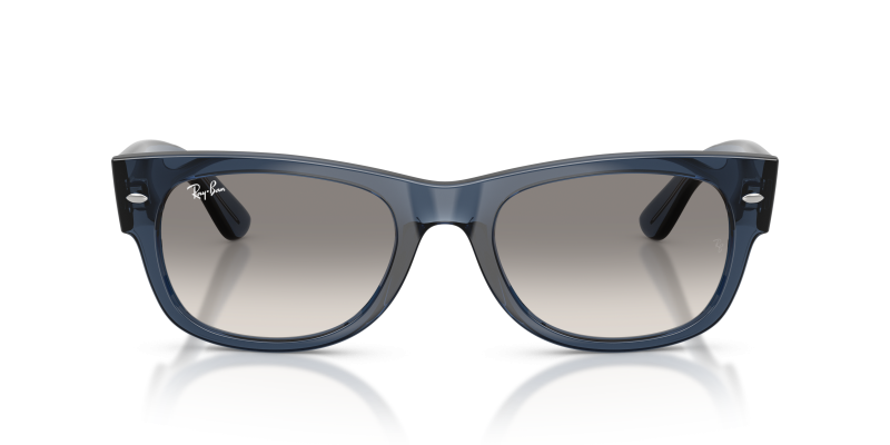 Rayban Sun RB0832SF 684532 Transparent Dark Blue Grey Gradient Rayban RB0832SF 684532 แว่นกันแดดสีน้ำเงินเข้มโปร่งใส สำหรับทุกเพศ