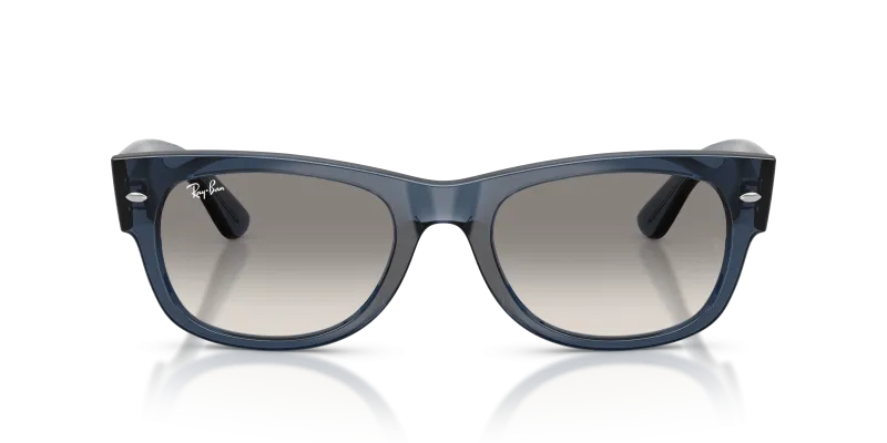 Rayban Sun RB0832SF 684532 Transparent Dark Blue Grey Gradient Rayban RB0832SF 684532 แว่นกันแดดสีน้ำเงินเข้มโปร่งใส สำหรับทุกเพศ