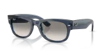 Rayban Sun RB0832SF 684532 Transparent Dark Blue Grey Gradient Rayban RB0832SF 684532 มุมเอียง 3/4