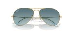 Rayban Aviator RB3025-001/3M Gold Blue Gradient แว่นกันแดด Rayban RB3025-001/3M มุมข้าง กรอบโลหะทองขัดเงา