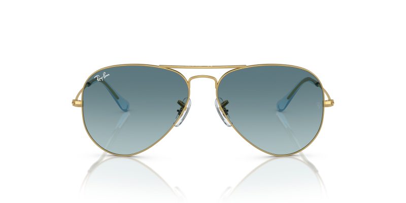 Rayban Aviator RB3025-001/3M Gold Blue Gradient Rayban Aviator RB3025-001/3M แว่นกันแดดกรอบทอง เลนส์น้ำเงินไล่ระดับ ทั้งสองเพศ