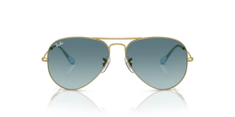Rayban Aviator RB3025-001/3M Gold Blue Gradient Rayban Aviator RB3025-001/3M แว่นกันแดดกรอบทอง เลนส์น้ำเงินไล่ระดับ ทั้งสองเพศ