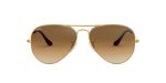 Rayban Aviator RB3025-001/51 Arista Light Brown Gradient Rayban Aviator RB3025-001/51 แว่นกันแดดกรอบสีมองอะริสต้า เลนส์น้ำตาลอ่อนไล่ระดับ ทั้งสองเพศ