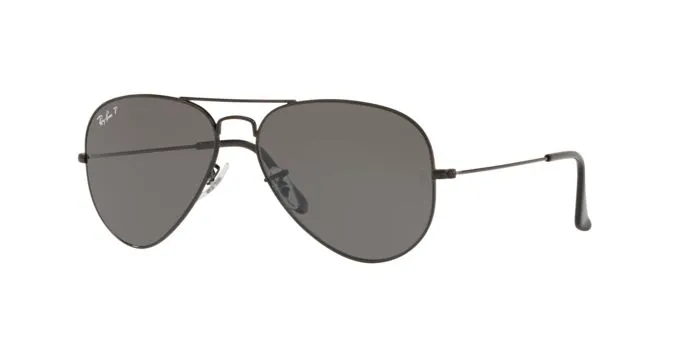 แว่นกันแดด Rayban RB3025-002/48 มุมข้าง กรอบโลหะดำขัดเงา