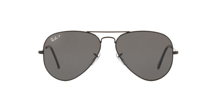Rayban Aviator RB3025-002/48 Black Black Polarized Rayban Aviator RB3025-002/48 แว่นกันแดดดำสนิท เลนส์โพลาไรซ์ Total Black ทั้งสองเพศ