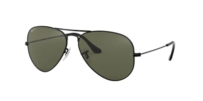 แว่นกันแดด Rayban RB3025-002/58 มุมข้าง เลนส์ G-15 โพลาไรซ์เขียว