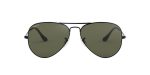 Rayban Aviator RB3025-002/58 แว่นกันแดดกรอบดำ เลนส์ G-15 โพลาไรซ์สีเขียว ทั้งสองเพศ
