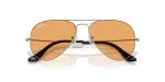 แว่นกันแดด Rayban RB3025-004/33 มุมข้าง กรอบกันเมทัลคู่เลนส์ส้ม Summer Capsule