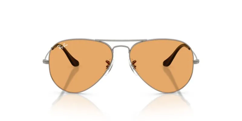 Rayban Aviator RB3025-004/33 แว่นกันแดดกรอบกันเมทัล เลนส์คริสตัลส้ม ทั้งสองเพศ