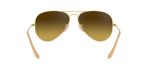 แว่นกันแดด Rayban RB3025-112/85 มุมข้าง กรอบโลหะสีทองด้าน Matte Arista