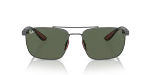 Rayban RB3715M F00171 แว่นกันแดดกรอบโลหะกันเมทัล เลนส์เขียวเข้ม สำหรับผู้ชาย