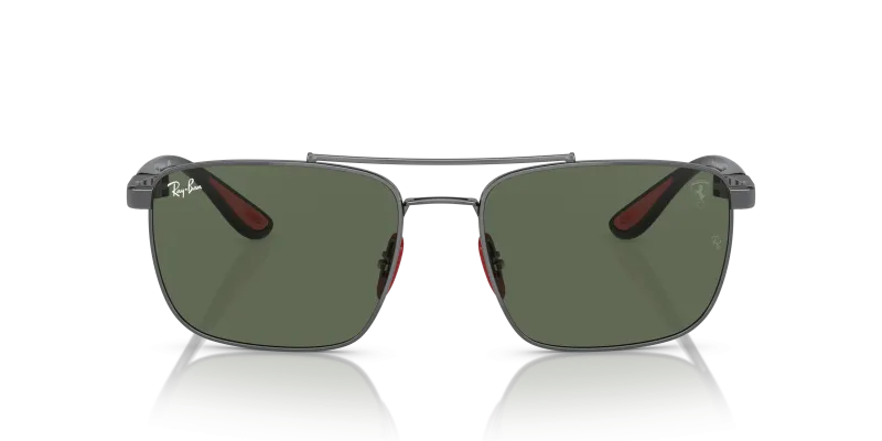 Rayban RB3715M F00171 แว่นกันแดดกรอบโลหะกันเมทัล เลนส์เขียวเข้ม สำหรับผู้ชาย
