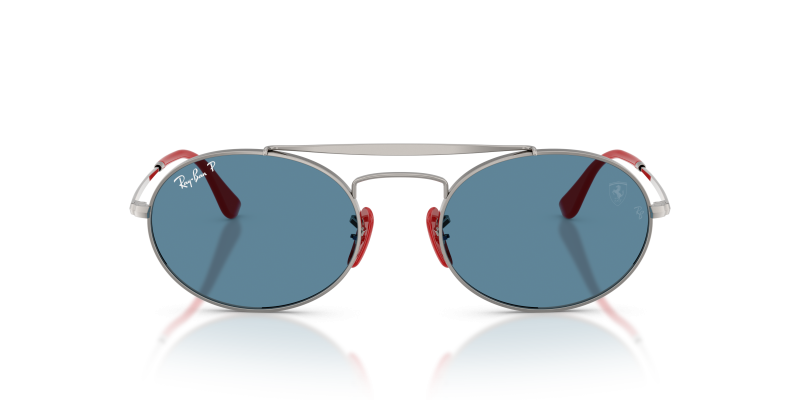 Rayban Sun RB3775M F001S2 Gunmetal Polar Blue Rayban RB3775M F001S2 แว่นกันแดดทรงวงรีสีกันเมทัล เลนส์โพลาไรซ์น้ำเงิน สำหรับทุกเพศ