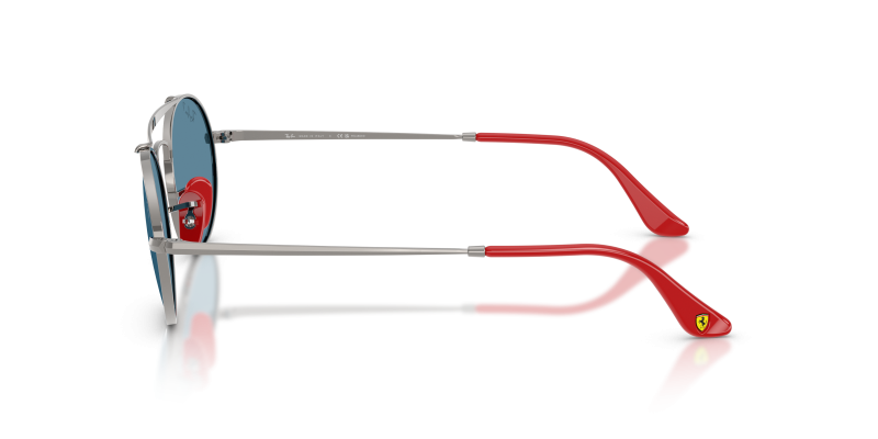 แว่นกันแดด Rayban RB3775M F001S2 มุมข้าง กรอบโลหะกันเมทัลเลนส์โพลาไรซ์ Scuderia Ferrari