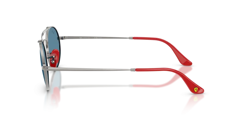 แว่นกันแดด Rayban RB3775M F001S2 มุมข้าง กรอบโลหะกันเมทัลเลนส์โพลาไรซ์ Scuderia Ferrari