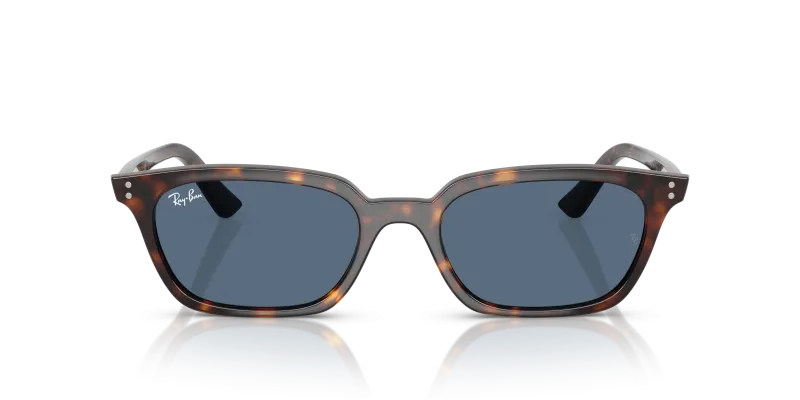 Rayban RB4456 135980 แว่นกันแดดลายฮาวานา เลนส์น้ำเงินเข้ม สำหรับทุกเพศ